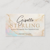 Opal Stein Esthetiker QR Code Visitenkarte (Vorderseite)