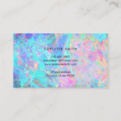 Opal-Stein-Visitenkarte Visitenkarte (Rückseite)