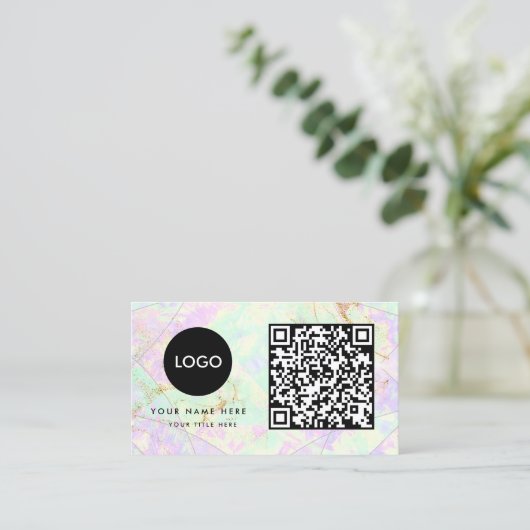 Opal-Stein-Visitenkarte Visitenkarte (Stehend Vorderseite)