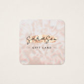Opal Stone Background Geschenkzertifikat Rose Gold (Vorderseite)