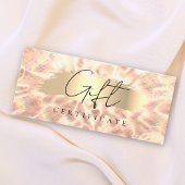 Opal Stone Background Geschenkzertifikat Rose Gold