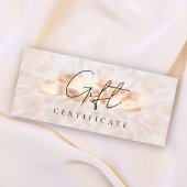 Opal Stone Background Geschenkzertifikat Rose Gold