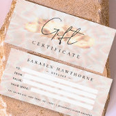 Opal Stone Background Geschenkzertifikat Rose Gold