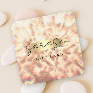 Opal Stone Background Geschenkzertifikat Rose Gold