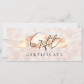 Opal Stone Background Geschenkzertifikat Rose Gold (Vorderseite)