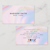 opal stone Business Card Visitenkarte (Vorne/Hinten)