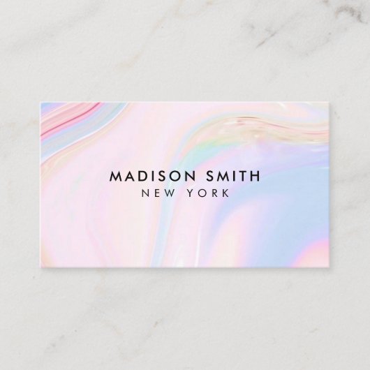 opal stone Business Card Visitenkarte (Vorderseite)