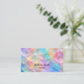 opal stone business card visitenkarte (Stehend Vorderseite)