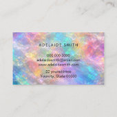 opal stone business card visitenkarte (Rückseite)