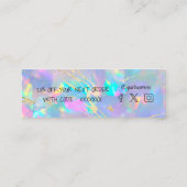 opal stone Danke Mini-Visitenkarte Mini Visitenkarte (Rückseite)