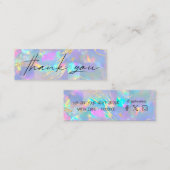 opal stone Danke Mini-Visitenkarte Mini Visitenkarte (Vorne/Hinten)