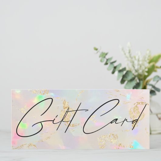 opal stone gift certificate (Stehend Vorderseite)
