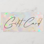 opal stone gift certificate (Vorne/Hinten)