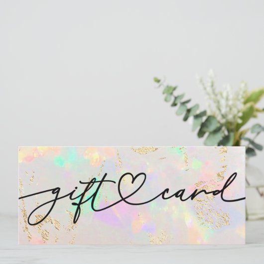 opal stone gift certificate (Stehend Vorderseite)