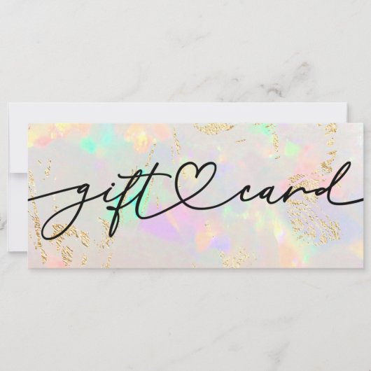 opal stone gift certificate (Vorderseite)