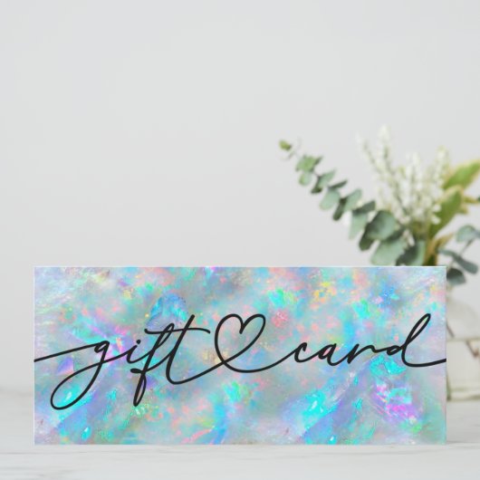 opal stone gift certificate (Stehend Vorderseite)