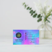 Opal Stone Luxury Business Card Design Visitenkarte (Stehend Vorderseite)