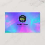 Opal Stone Luxury Business Card Design Visitenkarte (Rückseite)
