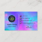 Opal Stone Luxury Business Card Design Visitenkarte (Vorderseite)