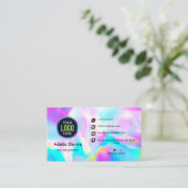 Opal Stone Luxury Business Card Design Visitenkarte (Stehend Vorderseite)