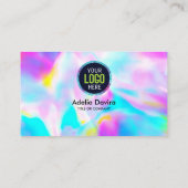 Opal Stone Luxury Business Card Design Visitenkarte (Rückseite)