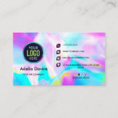 Opal Stone Luxury Business Card Design Visitenkarte (Vorderseite)
