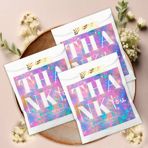 Opal Stone Modern Vielen Dank für Ihre Hochzeitsfe Geschenktütchen