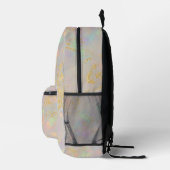 Opal Stone Monogram Bedruckter Rucksack (Rechts)