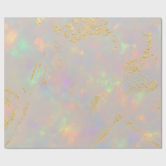 Opal Stone Pastell Color Geschenkpapier (Flach)