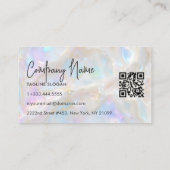 Opal  Stone Shimmer Visitenkarte (Rückseite)