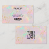 opal stone visitenkarte (Vorne/Hinten)