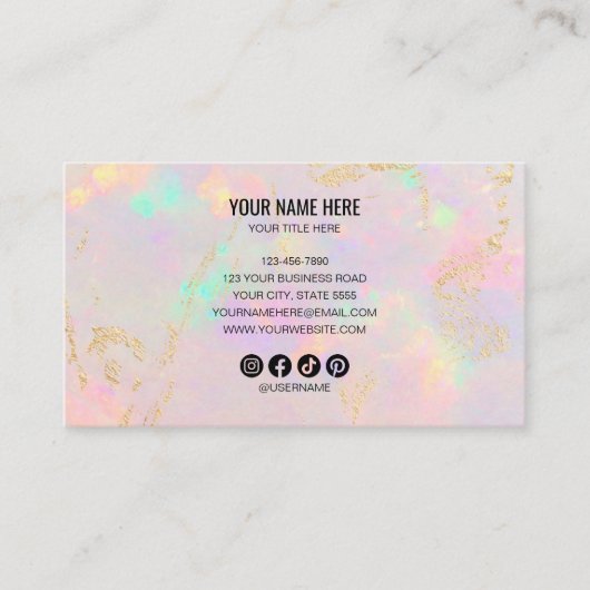 opal stone visitenkarte (Vorderseite)