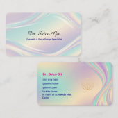 Opal Style Minimal Layout Design Template Visitenkarte (Vorne/Hinten)