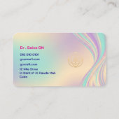 Opal Style Minimales Layout-Design Template  Visitenkarte (Rückseite)