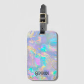 Opal-Textur-Gepäckmarke Gepäckanhänger (Vorderseite Vertikal)