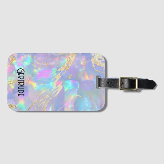 Opal-Textur-Gepäckmarke Gepäckanhänger (Vorderseite (Horizontal))