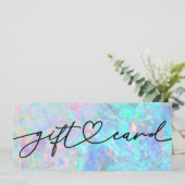 Opal-Textur-Geschenkgutschein (Stehend Vorderseite)