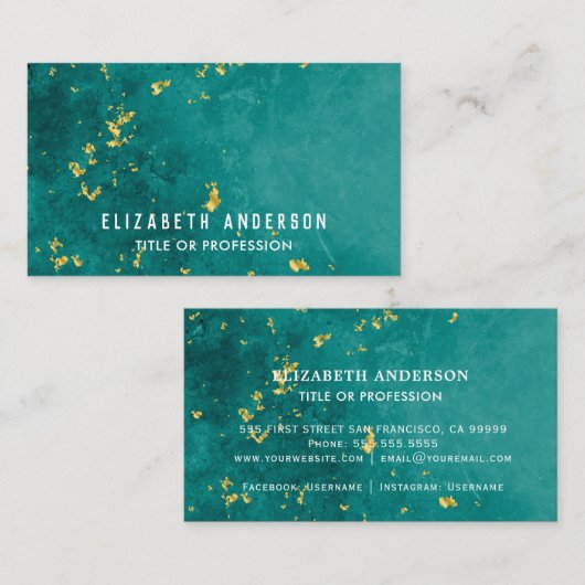 Opal-Textur-Image Visitenkarte (Vorne/Hinten)