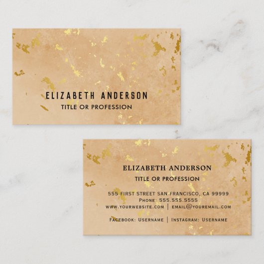 Opal-Textur-Image Visitenkarte (Vorne/Hinten)