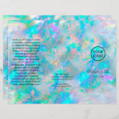 Opal-Textur-Trifold-Broschüre (Vorne/Hinten)