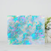 Opal-Textur-Trifold-Broschüre (Stehend Vorderseite)