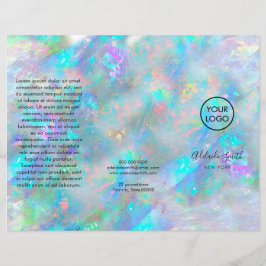 Opal-Textur-Trifold-Broschüre