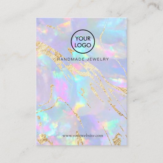 Opal-Texturdesignkarte Visitenkarte (Vorderseite)