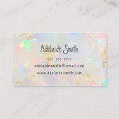 Opal Texture Foto Terminkarte Visitenkarte (Rückseite)