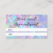 Opal Texture Foto Terminkarte Visitenkarte (Vorderseite)