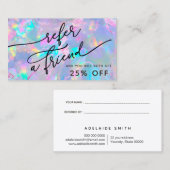 Opal Texture Referenzkarte Visitenkarte (Vorne/Hinten)