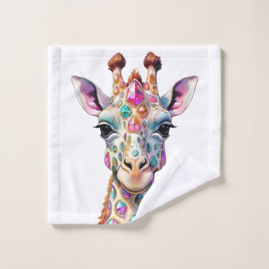 Opal the Giraffe Badhandtuch Set (Waschlappen)