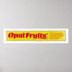 Opal trägt Plakat Früchte