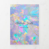 Opal Tri-Fold Broschüre Dreifach Gefaltete Einladung (Cover)