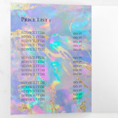 Opal Tri-Fold Broschüre Dreifach Gefaltete Einladung (Innen Erste Seite)